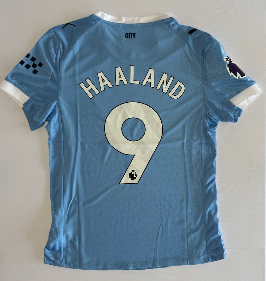 Man City 25/26 home player issue, with premier league patches